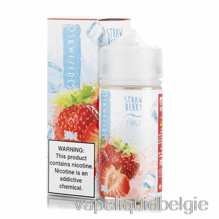 Vape België Ijs Aardbei - Scheve E-vloeistof - 100ml 0mg